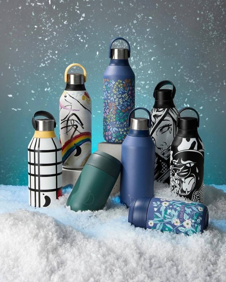 Chilly's Bottles Termoláhev Series 2, 500 ml, ledově modrá