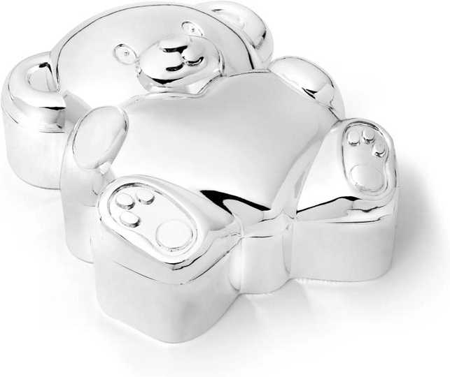 Zilverstad Krabička na první zoubek a vlásky Medvídek se srdíčkem