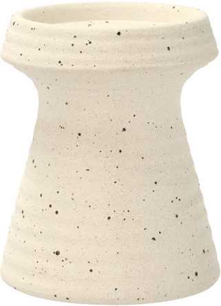 Villa Collection Kameninový svícen Elv 10x11,5 cm Offwhite