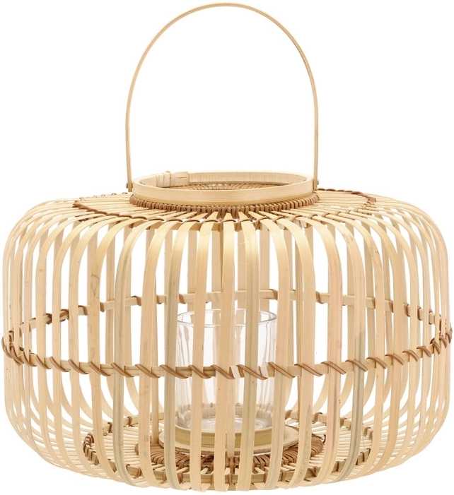 Villa Collection Lucerna Alia 38 x 25 cm Příroda bambus/sklo
