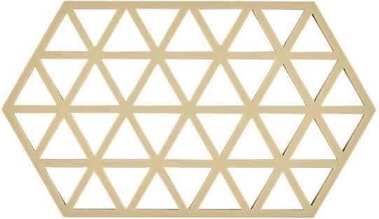 Zone Denmark Silikonová podložka pod horké Triangles Warm Sand 24 cm