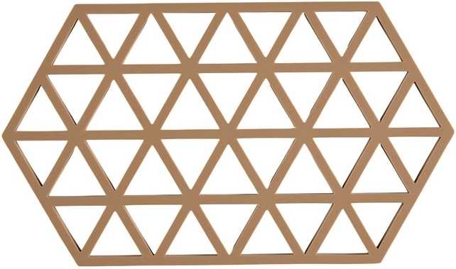 Zone Denmark Silikonová podložka pod horké Triangles Light Terracota 24 cm