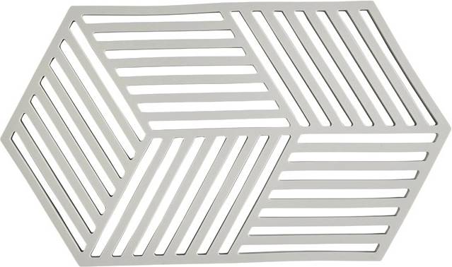 Zone Denmark Silikonová podložka pod horké Hexagon Warm Grey 24 cm