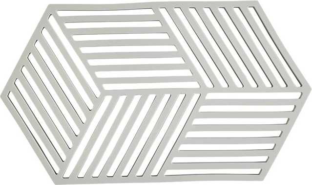 Zone Denmark Silikonová podložka pod horké Hexagon Warm Grey 24 cm