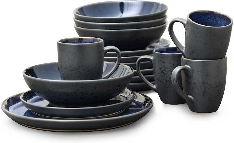 Bitz Sada nádobí Cobalt Blue (16 ks)