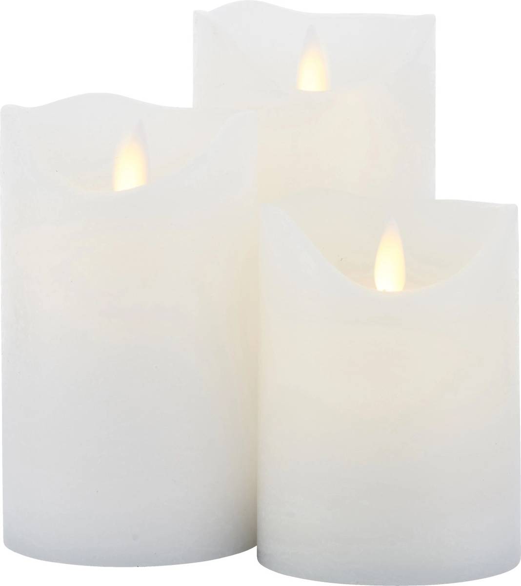 Sirius Sada dobíjecích LED svíček Sara White (3 ks)
