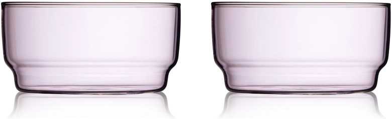 Lyngby Glas Sada skleněných misek Torino 12 cm (2 ks) Pink