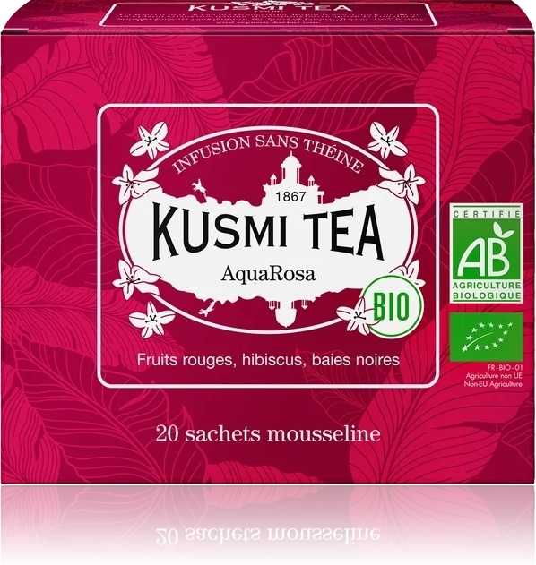Kusmi Tea Organic AquaRosa krabička s 6-ti sáčky 48g (EOL)