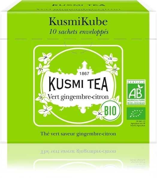 Kusmi Tea Organic Green Ginger Lemon 20 mušelínových sáčků 40g