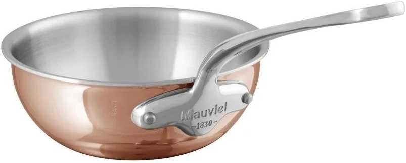 Mauviel M'6s oblý omáčník 20 cm rukojeť nerez