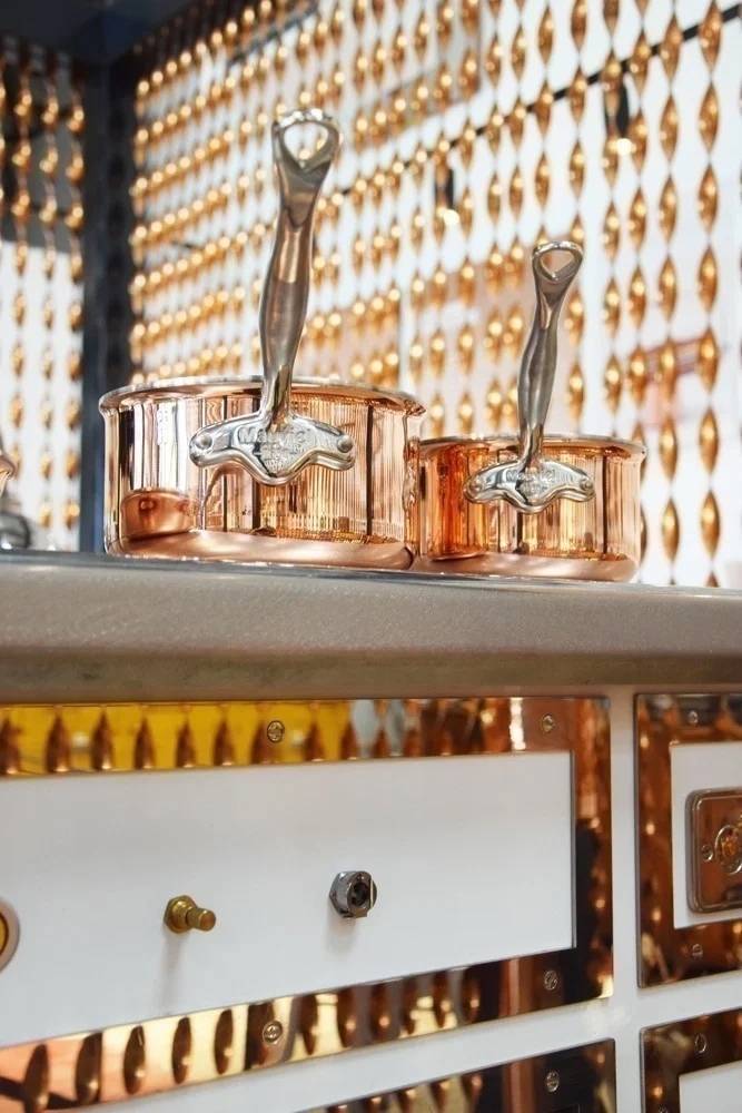 Mauviel M'6s hrnec s poklicí 24 cm úchyt nerez