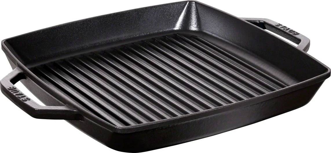 Staub Grilovací pánev se dvěma úchyty 28x28 černá