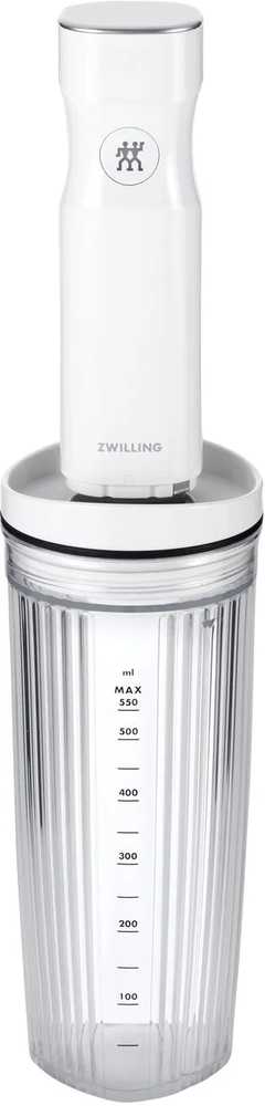 Zwilling ENFINIGY Smoothie -Maker Nádoba 600 ml + víko  + vacuum víko 3 ks bílá