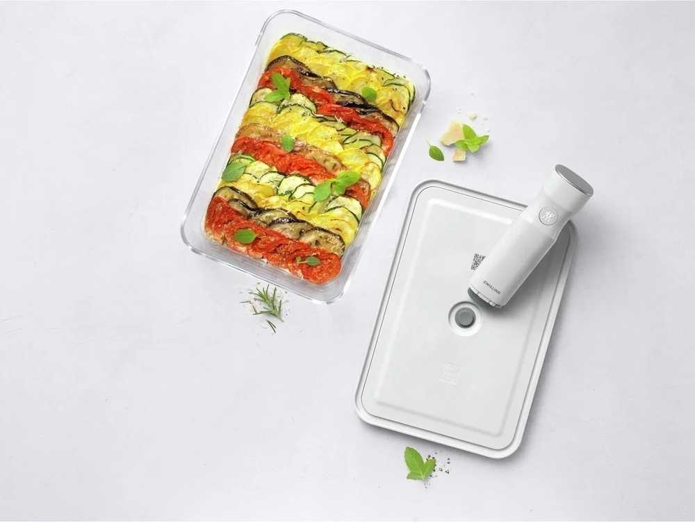 Zwilling Vacuum dóza na potraviny skleněná 29x20 cm 2,8l