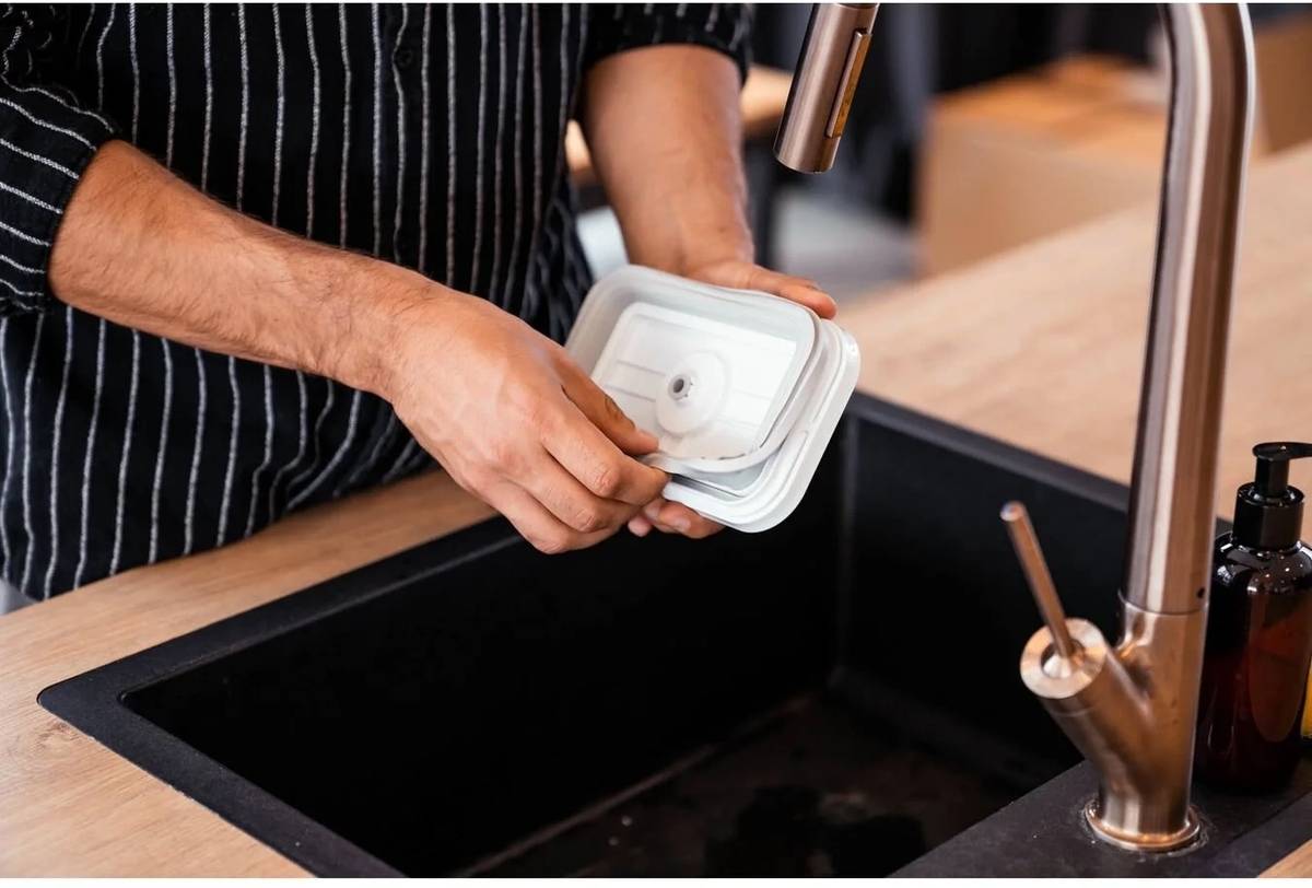 Zwilling Vacuum dóza na potraviny skleněná M 0,9l