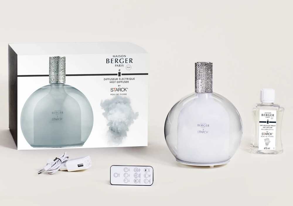 Maison Berger Paris Berger elektrický difuzér Starck s náplní 0,475l Peau d’Ailleurs/Kůže od jinud zelený