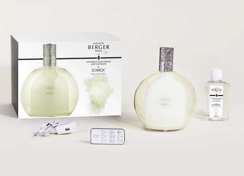 Maison Berger Paris Berger elektrický difuzér Starck s náplní 0,475l Peau d’Ailleurs/Kůže od jinud zelený