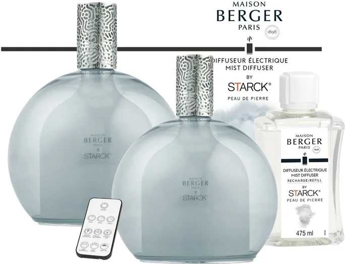 Maison Berger Paris Berger elektrický difuzér Starck s náplní 0,475l Peau d’Ailleurs/Kůže od jinud zelený