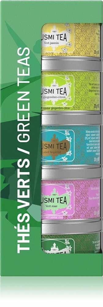Kusmi Tea Organic Green Teas set 5ti miniatur 100g
