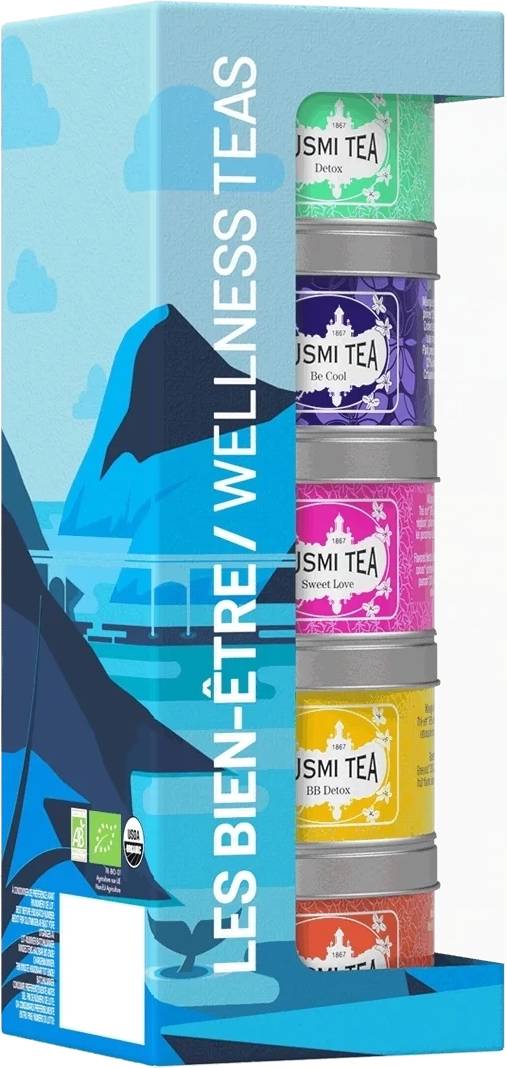 Kusmi Tea Organic Wellness Teas set 5ti miniatur 98g