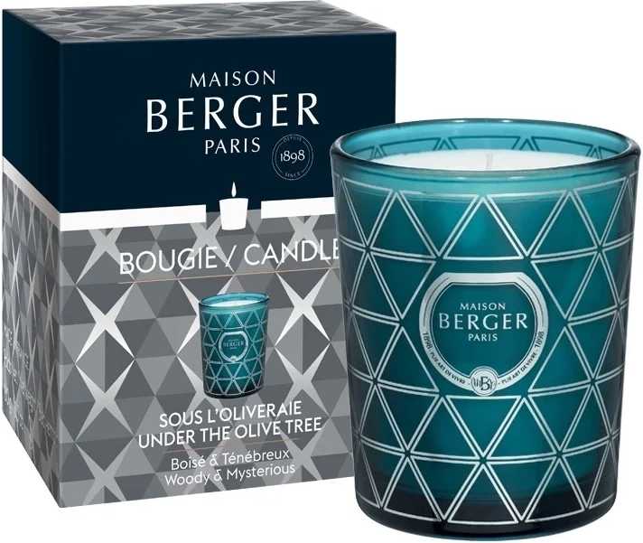 Maison Berger Paris BERGER Geode svíčka 180g Under the Olive Tree / Pod Olivovníkem modrá