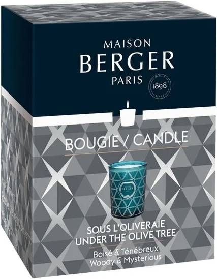 Maison Berger Paris BERGER Geode svíčka 180g Under the Olive Tree / Pod Olivovníkem modrá