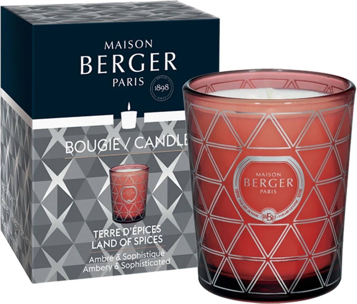 Maison Berger Paris BERGER Geode svíčka 180g Land of Spices/Země koření papriková