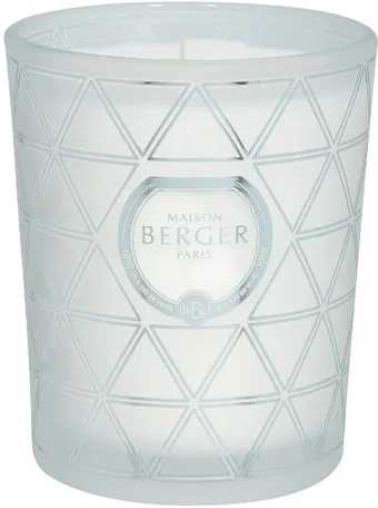 Maison Berger Paris BERGER Geode svíčka 180g Cotton Caress/Bavlněná péče ojíněná