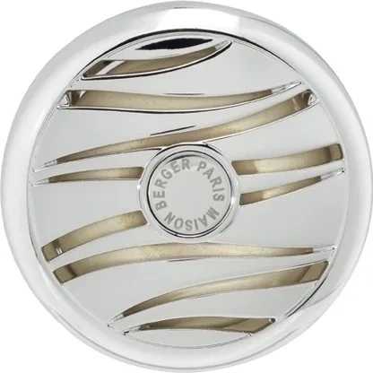 Maison Berger Paris BERGER CAR difuzér do auta Dolce s náplní Zest of Green Orange/Zelená pomerančová kůra stříbrný