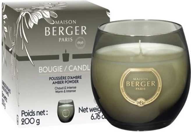 Maison Berger Paris BERGER Holly svíčka Ambrový prach 200g hnědá