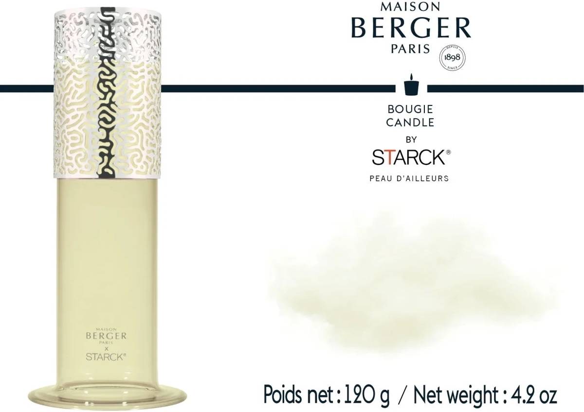 Maison Berger Paris BERGER Starck svíčka Peau d'Ailleurs/Dlouholetá tvář 120g zelená 