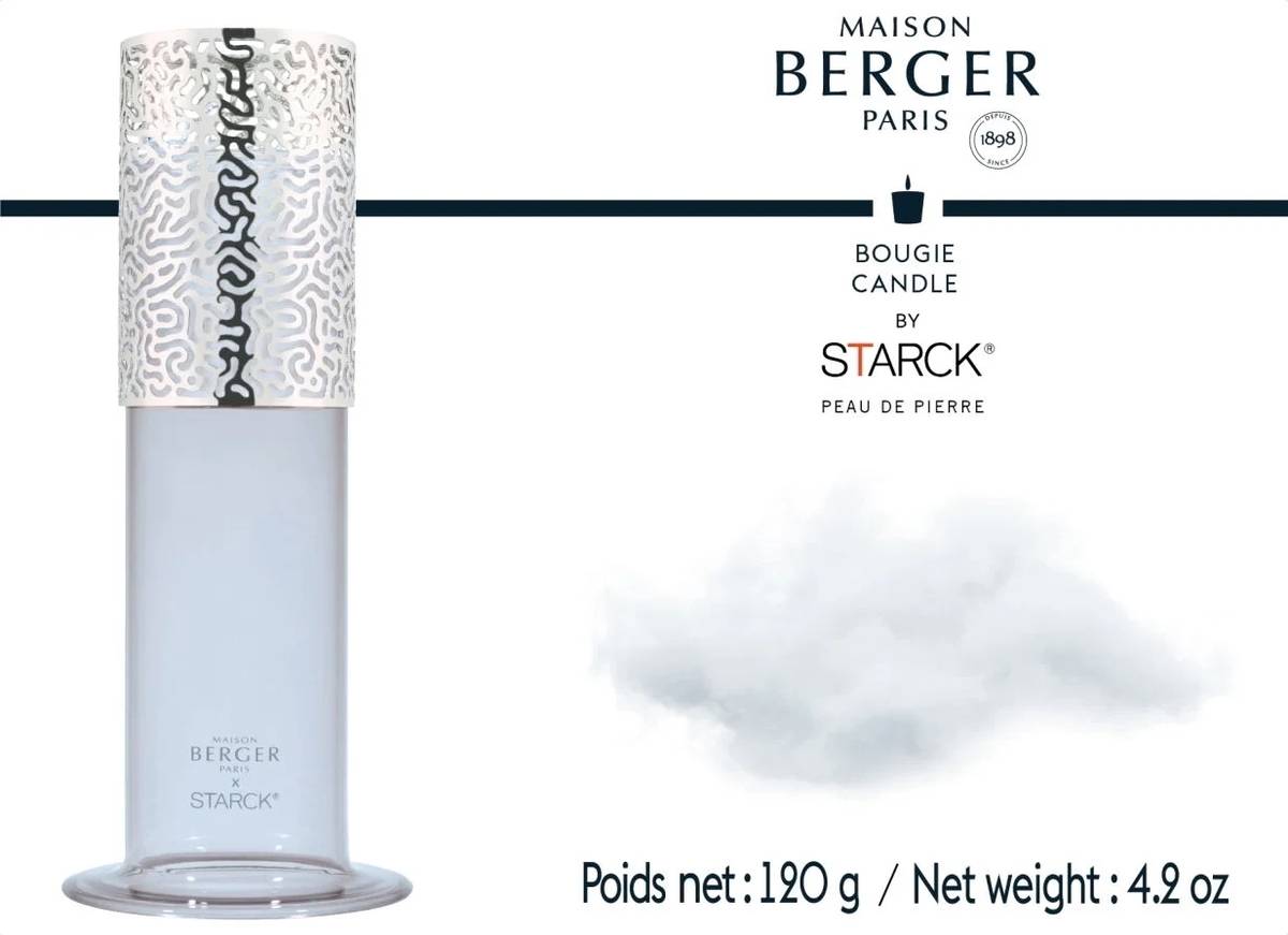 Maison Berger Paris BERGER Starck svíčka Peau de Pierre/Tvář z kamene 120g šedá