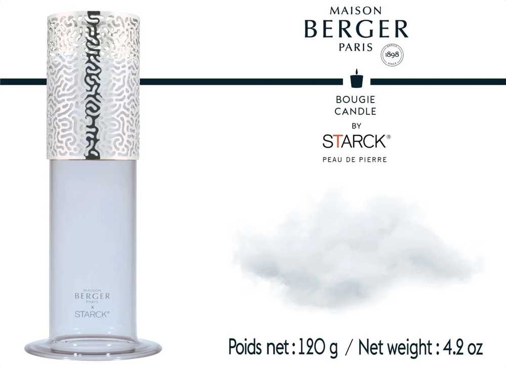 Maison Berger Paris BERGER Starck svíčka Peau de Pierre/Tvář z kamene 120g šedá