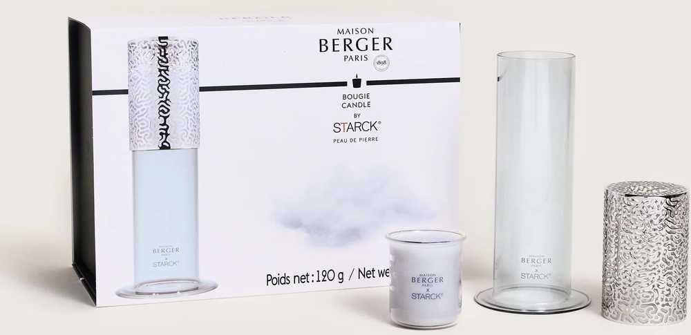 Maison Berger Paris BERGER Starck svíčka Peau de Pierre/Tvář z kamene 120g šedá