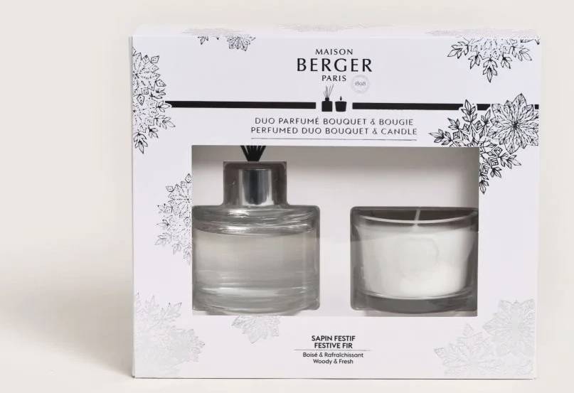 Maison Berger Paris BERGER Winter mini duo Pod Vánočním stromem difuzér 0,08l + svíčka 80g ojíněný  