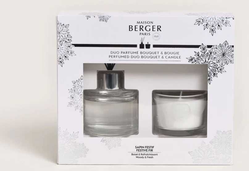 Maison Berger Paris BERGER Winter mini duo Pod Vánočním stromem difuzér 0,08l + svíčka 80g ojíněný  