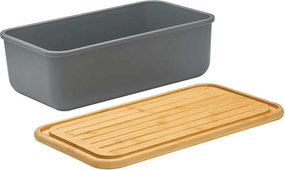 Zassenhaus Chlebník Loft šedý 40 x 23 cm