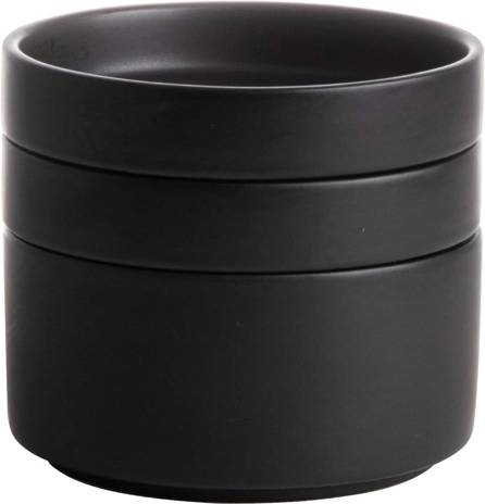 Gusta Mini servírovací souprava 3 misky černá