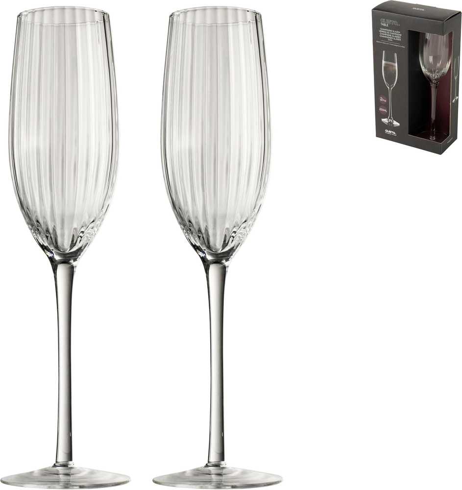 Gusta Skleničky na šampaňské set 2 kusů