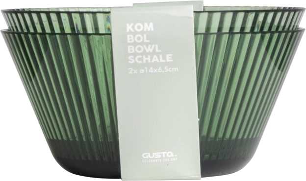 Gusta Set dvou misek zelené 14 x 6.5 cm