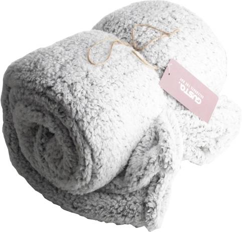 Gusta Pléd 150 x 200 cm mikroplyš šedý