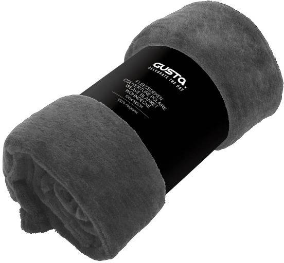Gusta Fleece pléd 130 x 160 cm šedý