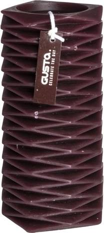 Gusta Svíčka dekorativní 15,5 vínová