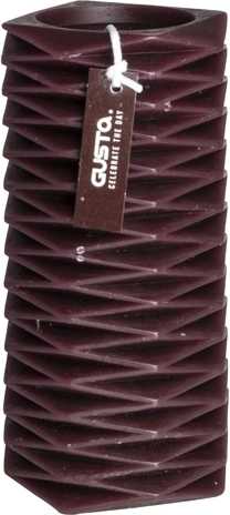 Gusta Svíčka dekorativní 15,5 vínová