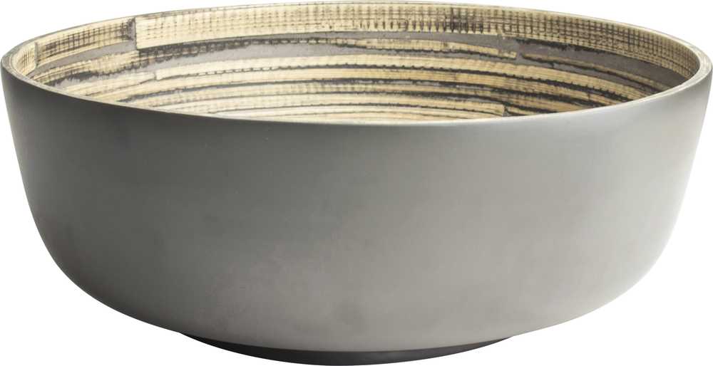 Gusta Miska bambus 30 cm tmavě šedá