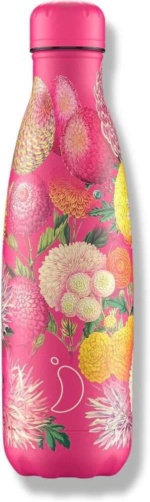 Chilly's Bottles Termoláhev Chilly's Bottles Florals/Original, 500 ml, Pink Pompoms