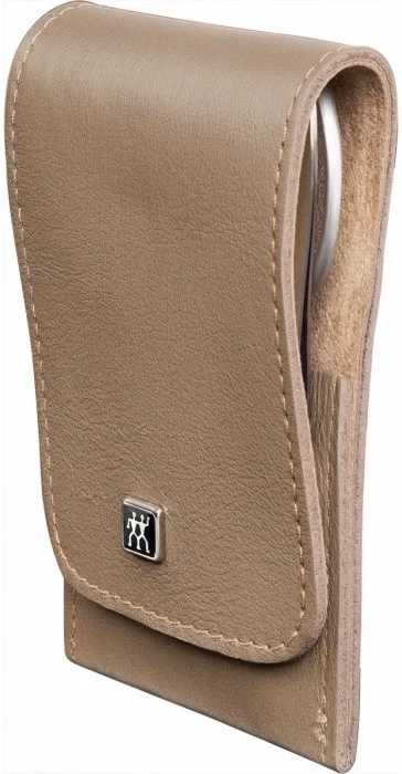 Zwilling Twinox manikúra, kůže v barvě taupe, 4 ks