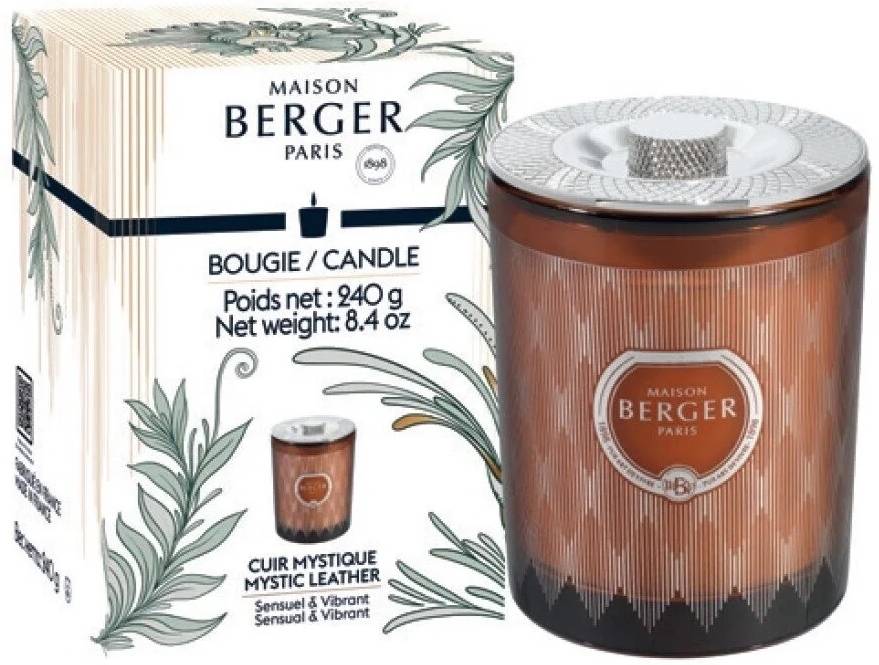 Maison Berger Paris Svíčka Evanscence Mystická kůže, 200 g, červenohnědá
