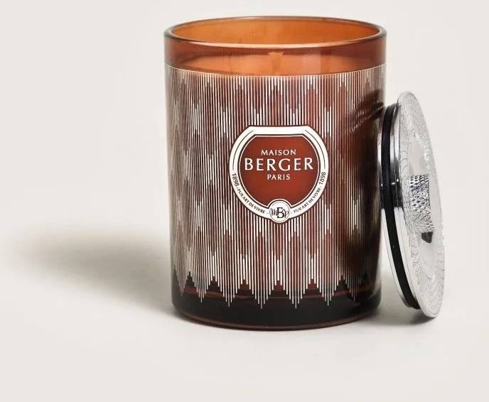 Maison Berger Paris Svíčka Evanscence Mystická kůže, 200 g, červenohnědá