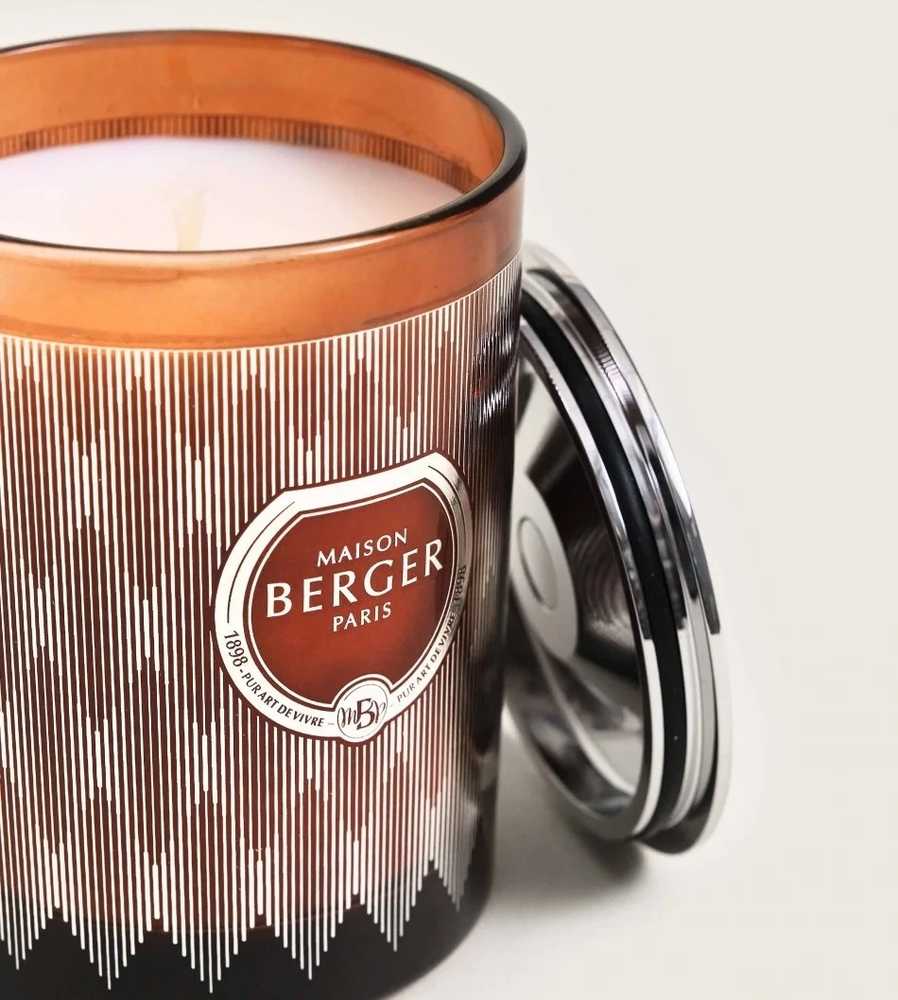 Maison Berger Paris Svíčka Evanscence Mystická kůže, 200 g, červenohnědá
